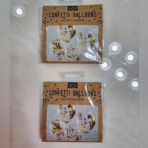 Ginger Ray gold confetti balloons